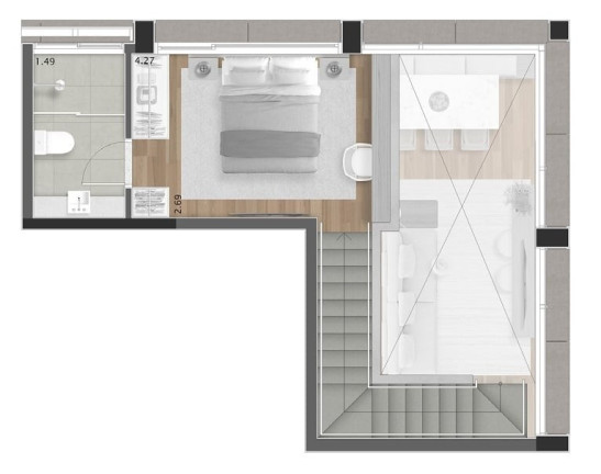 Imagem Imóvel com 1 Quarto à Venda, 53 m² em Cerqueira César - São Paulo