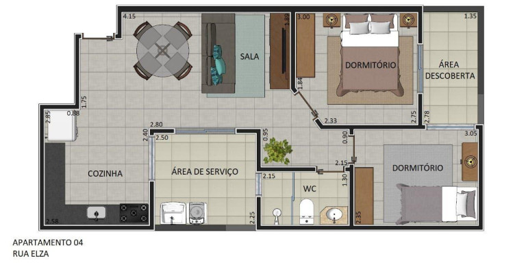 Imagem Apartamento com 2 Quartos à Venda, 60 m² em Vila Linda - Santo André