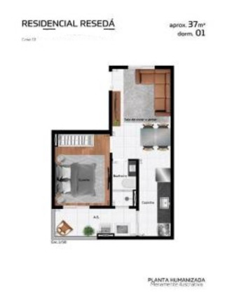 Imagem Apartamento com 1 Quarto à Venda, 37 m² em Vila Paranaguá - São Paulo