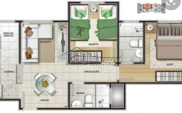 Imagem Apartamento com 2 Quartos à Venda, 47 m² em Palmeiras De São José - São José Dos Campos Imagem Apartamento com 2 Quartos à Venda, 47 m² em Palmeiras De São José - São José Dos Campos