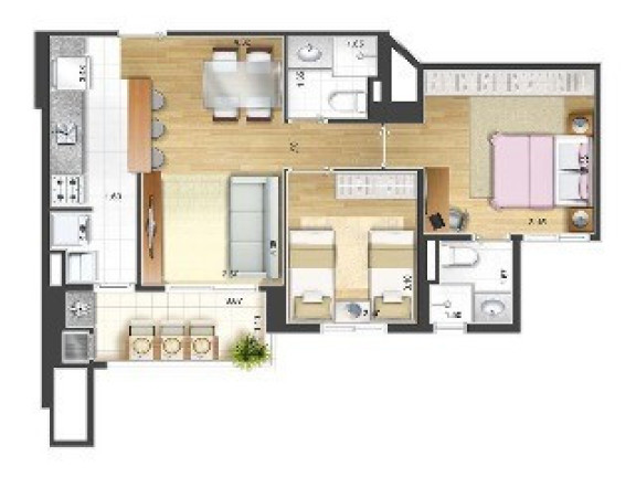 Imagem Apartamento com 2 Quartos à Venda, 59 m² em Campestre - Santo André Imagem Apartamento com 2 Quartos à Venda, 59 m² em Campestre - Santo André