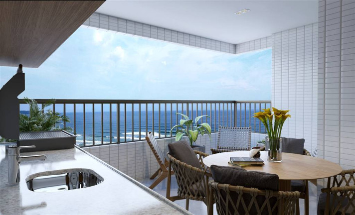 Imagem Apartamento com 3 Quartos à Venda, 115 m² em Guilhermina - Praia Grande