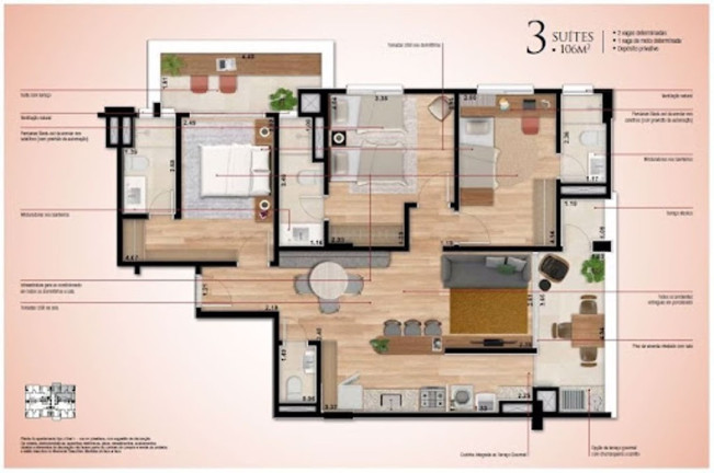 Imagem Apartamento com 2 Quartos à Venda, 69 m² em Alvinópolis - Atibaia