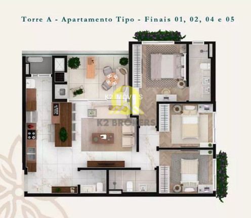 Imagem Apartamento com 3 Quartos à Venda, 98 m² em Alto Da Glória - Curitiba Imagem Apartamento com 3 Quartos à Venda, 98 m² em Alto Da Glória - Curitiba