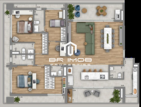 Imóvel com 3 Quartos à Venda, 187 m² em Vila Madalena - São Paulo