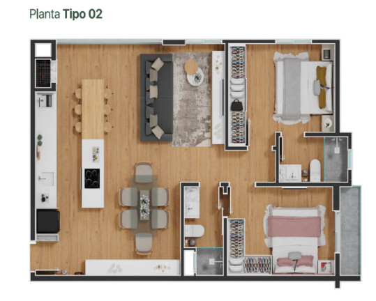 Imagem Imóvel com 3 Quartos à Venda, 74 m² em Glória - Joinville Imagem Imóvel com 3 Quartos à Venda, 74 m² em Glória - Joinville