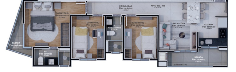 Imagem Cobertura com 3 Quartos à Venda, 132 m² em Hauer - Curitiba
