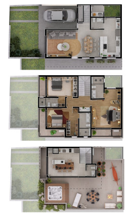 Imagem Casa de Condomínio com 3 Quartos à Venda, 256 m² em Seminário - Curitiba