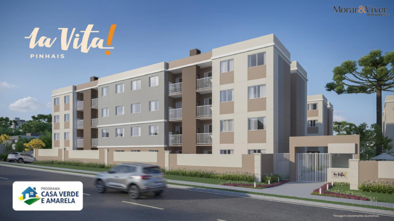 Imagem Apartamento com 2 Quartos à Venda, 45 m² em Vargem Grande - Pinhais