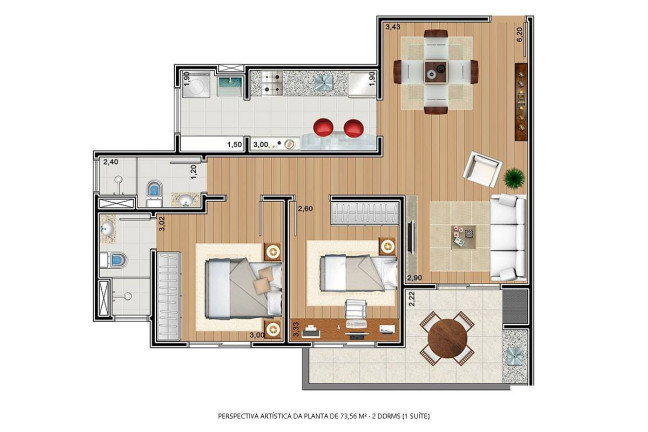 Imagem Apartamento com 2 Quartos à Venda, 74 m² em Granjas Santa Terezinha - Taubaté Imagem Apartamento com 2 Quartos à Venda, 74 m² em Granjas Santa Terezinha - Taubaté