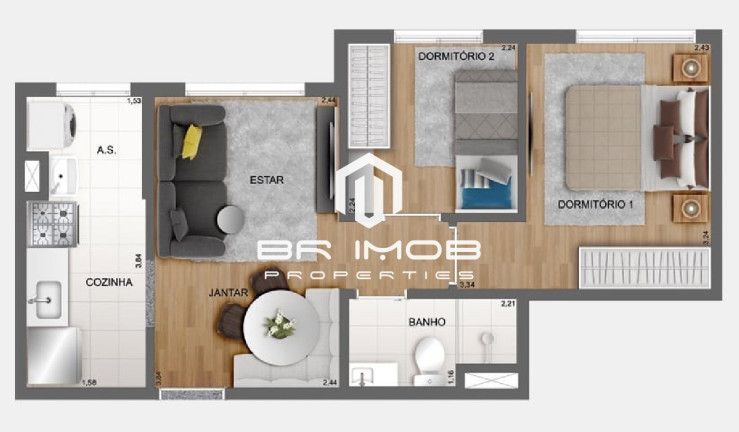 Imagem Imóvel com 2 Quartos à Venda, 38 m² em Brás - São Paulo Imagem Imóvel com 2 Quartos à Venda, 38 m² em Brás - São Paulo