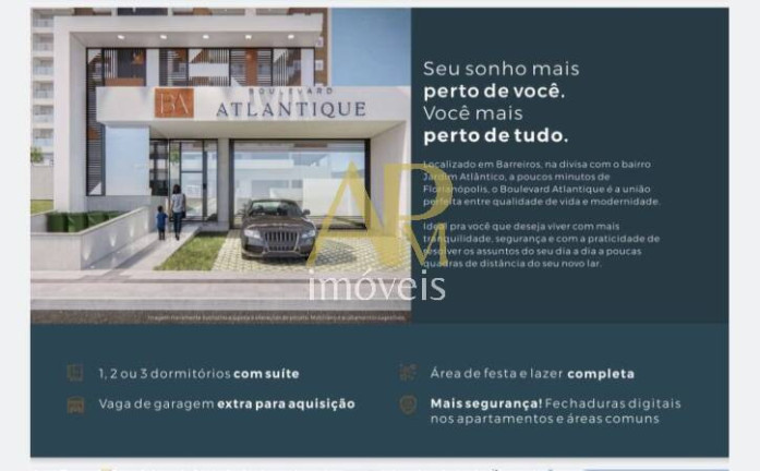 Imagem Apartamento com 3 Quartos à Venda, 82 m² em Barreiros - São José Imagem Apartamento com 3 Quartos à Venda, 82 m² em Barreiros - São José