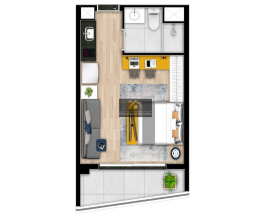 Imagem Apartamento com 1 Quarto à Venda, 27 m² em Alto Da Boa Vista - São Paulo