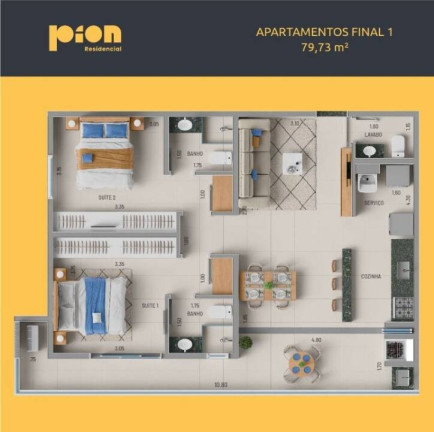 Imagem Apartamento com 2 Quartos à Venda, 71 m² em Itaguá - Ubatuba