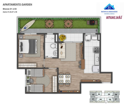 Imagem Apartamento com 2 Quartos à Venda, 64 m² em Jardim Yeda - Campinas