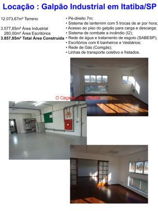 Imagem Imóvel para Alugar, 3.577 m² em Distrito Industrial Alfredo Relo - Itatiba