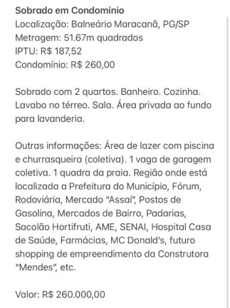 Imagem Casa de Condomínio com 2 Quartos à Venda, 51 m² em Maracanã - Praia Grande Imagem Casa de Condomínio com 2 Quartos à Venda, 51 m² em Maracanã - Praia Grande