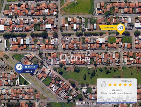 Terreno à Venda, 404 m² em Residencial Forteville - Goiânia