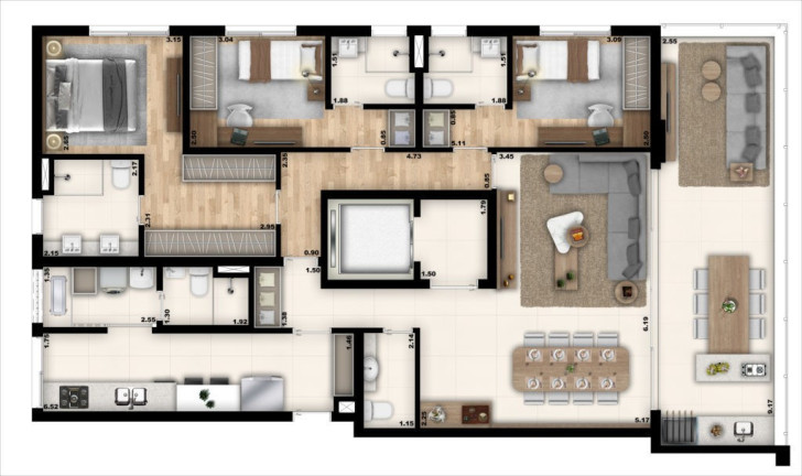 Imagem Apartamento com 3 Quartos à Venda, 151 m² em Vila Romana - São Paulo