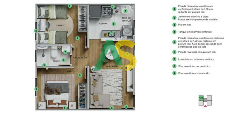 Imagem Imóvel com 2 Quartos à Venda, 43 m² em Santa Mônica - Camaragibe Imagem Imóvel com 2 Quartos à Venda, 43 m² em Santa Mônica - Camaragibe