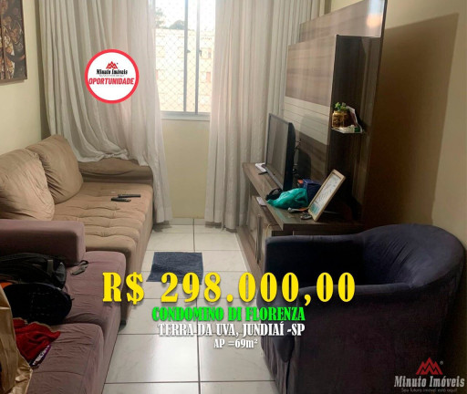 Apartamento com 2 Quartos à Venda, 69 m² em Residencial Terra Da Uva - Jundiaí