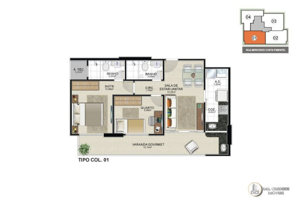Apartamento com 2 Quartos à Venda, 127 m² em Centro - Guarapari