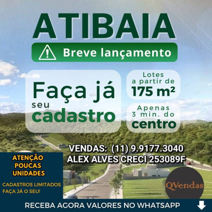 Terreno à Venda, 175 m² em Atibaia Belvedere - Atibaia