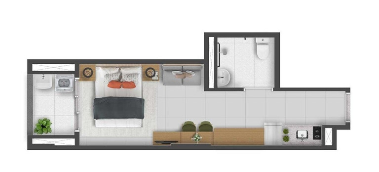 Imagem Imóvel com 1 Quarto à Venda, 23 m² em Santa Cecília - São Paulo Imagem Imóvel com 1 Quarto à Venda, 23 m² em Santa Cecília - São Paulo