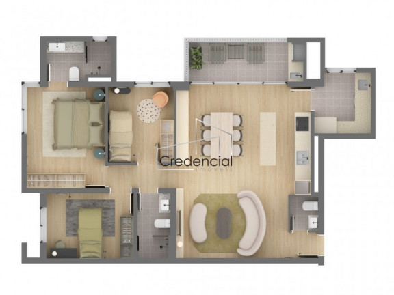 Imagem Apartamento com 3 Quartos à Venda, 107 m² em Vila Izabel - Curitiba Imagem Apartamento com 3 Quartos à Venda, 107 m² em Vila Izabel - Curitiba