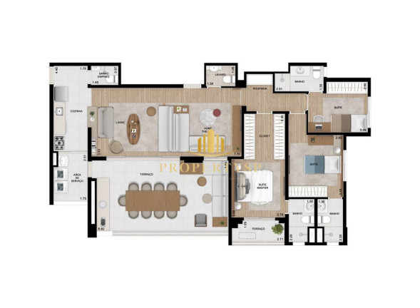 Imagem Apartamento com 4 Quartos à Venda, 136 m² em Vila Anastácio - São Paulo Imagem Apartamento com 4 Quartos à Venda, 136 m² em Vila Anastácio - São Paulo