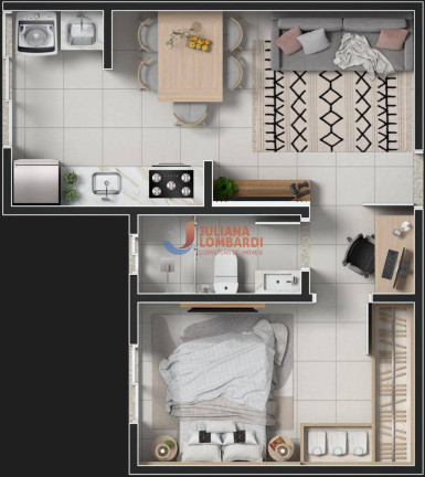 Imagem Apartamento com 1 Quarto à Venda, 39 m² em Cancelli - Cascavel Imagem Apartamento com 1 Quarto à Venda, 39 m² em Cancelli - Cascavel