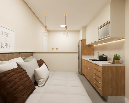 Imagem Apartamento com 1 Quarto à Venda, 20 m² em Mercês - Curitiba