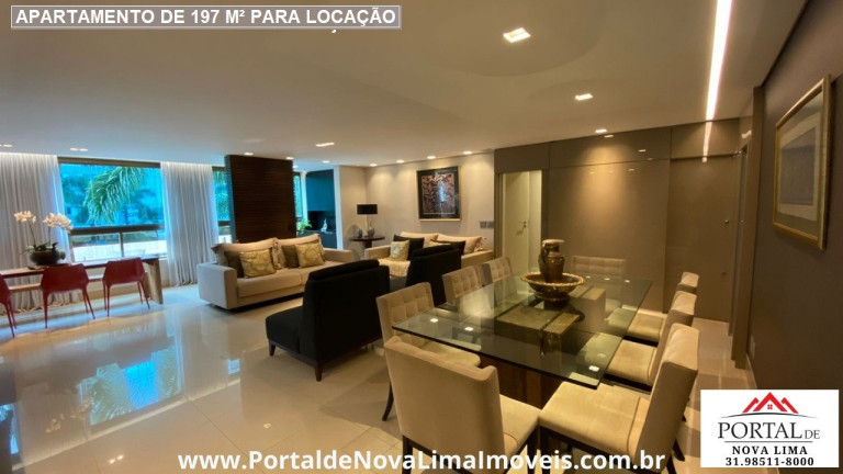 Imagem Apartamento com 4 Quartos para Alugar, 244 m² em Vila Da Serra - Nova Lima