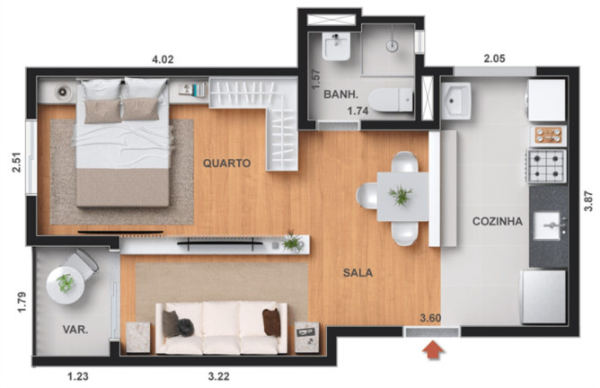 Imagem Imóvel com 1 Quarto à Venda, 35 m² em Todos Os Santos - Rio De Janeiro