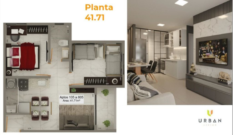 Imagem Apartamento com 2 Quartos à Venda, 41 m² em Tambiá - João Pessoa