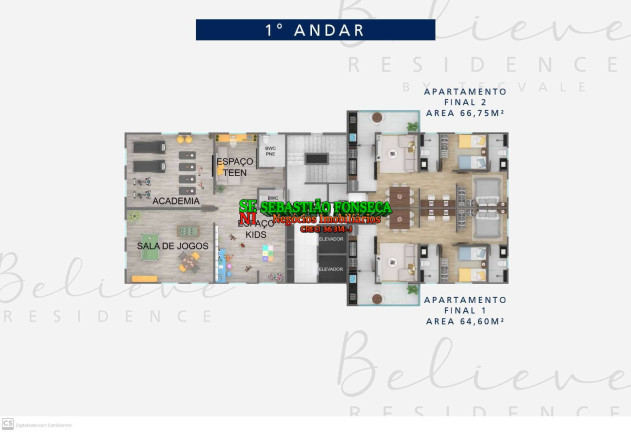 Imagem Apartamento com 2 Quartos à Venda, 64 m² em Jardim Ismênia - São José Dos Campos Imagem Apartamento com 2 Quartos à Venda, 64 m² em Jardim Ismênia - São José Dos Campos
