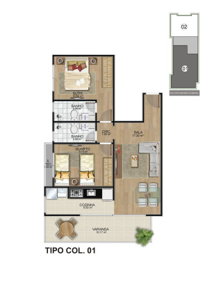 Imagem Apartamento com 2 Quartos à Venda, 68 m² em Centro - Guarapari Imagem Apartamento com 2 Quartos à Venda, 68 m² em Centro - Guarapari