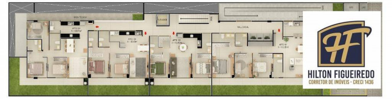 Imagem Apartamento com 2 Quartos à Venda, 52 m² em Areia Dourada - Cabedelo