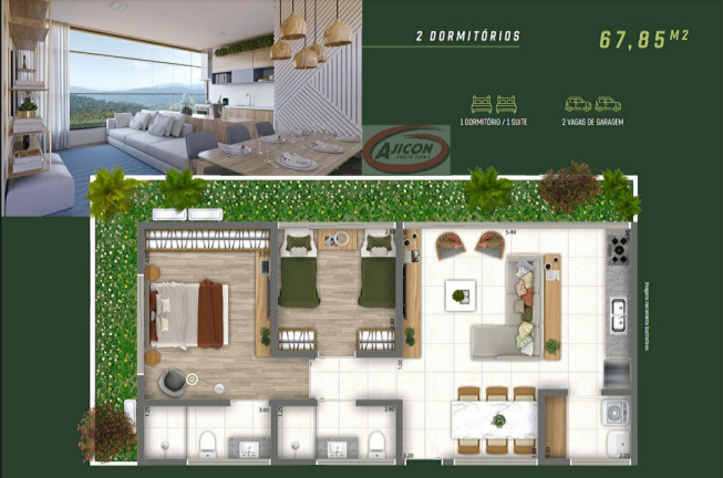 Imagem Apartamento com 1 Quarto à Venda, 80 m² em Jardim Carolina - Ubatuba