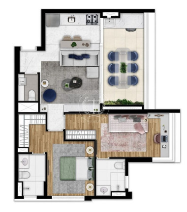 Imagem Apartamento com 2 Quartos à Venda, 23 m² em Paraíso - São Paulo