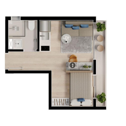Imagem Imóvel com 1 Quarto à Venda, 24 m² em Prado Velho - Curitiba