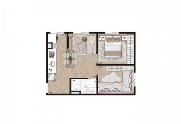 Imagem Apartamento com 2 Quartos à Venda, 40 m² em Jardim Santo Antônio - São Paulo