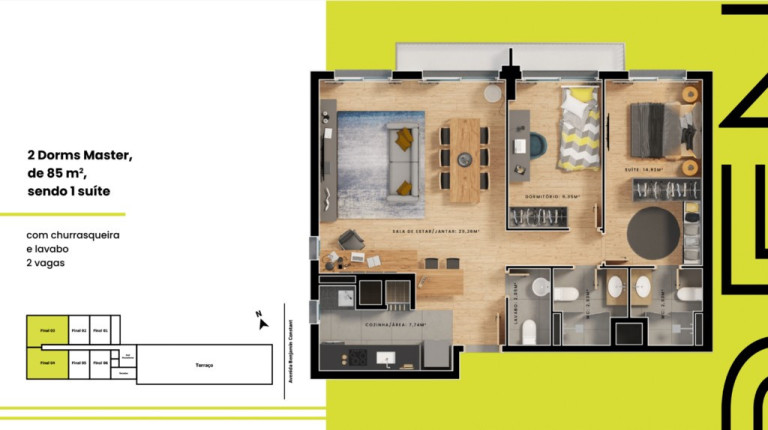 Imagem Apartamento com 2 Quartos à Venda, 62 m² em Floresta - Porto Alegre Imagem Apartamento com 2 Quartos à Venda, 62 m² em Floresta - Porto Alegre