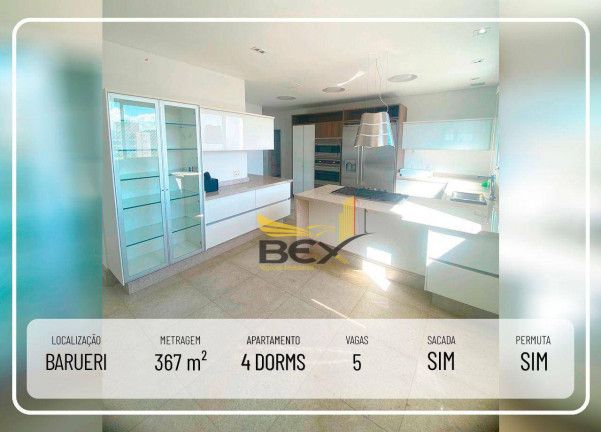 Imagem Apartamento com 4 Quartos à Venda ou Locação, 367 m² em Tamboré - Barueri