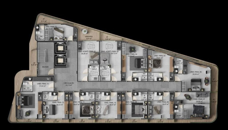 Imagem Apartamento com 1 Quarto à Venda, 25 m² em Jardim Oceania - João Pessoa