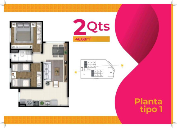 Imagem Apartamento com 2 Quartos à Venda,  em Setor Serra Dourada - 3ª Etapa - Aparecida De Goiânia
