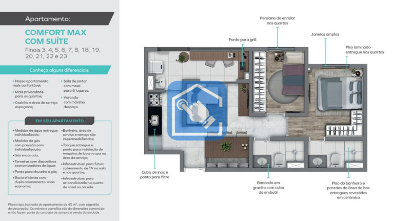 Imagem Apartamento com 2 Quartos à Venda, 45 m² em Santo Amaro - São Paulo Imagem Apartamento com 2 Quartos à Venda, 45 m² em Santo Amaro - São Paulo