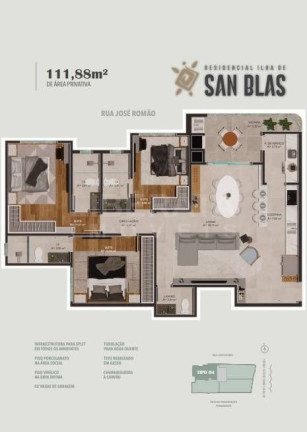 Imagem Apartamento com 3 Quartos à Venda, 112 m² em Gravatá - Navegantes Imagem Apartamento com 3 Quartos à Venda, 112 m² em Gravatá - Navegantes