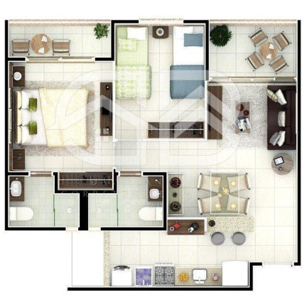 Imagem Apartamento com 2 Quartos à Venda, 58 m² em Parque Iracema - Fortaleza