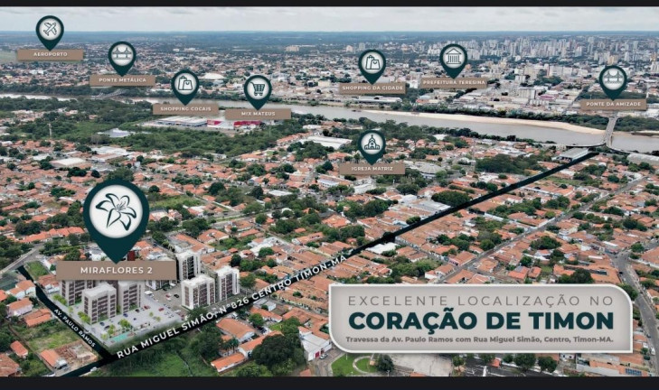 Imagem Apartamento com 2 Quartos à Venda,  em Centro - Timon